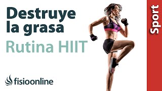 Rutina de entrenamiento HIIT  Destruye la grasa [upl. by Hunger]