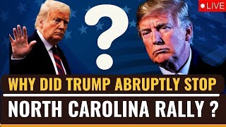 Trump North Carolina Rally Live Updates  Trump Calls For Emergency Medical Help  US Elections [upl. by Auginahs291]