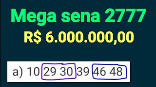 Mega sena 2777 Dezenas próximas das mais sorteadas tendem a aparecer em alguns sorteios [upl. by Edla]