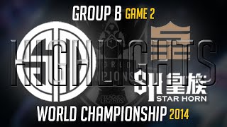 TSM vs Royal Club Worlds Highlights Game 2  LoL S4 World Championship 2014 Team Solomid vs SHR [upl. by Otreblide]