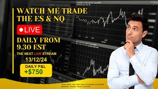 TRADING LIVE SampP 500 FUTURES MARKET [upl. by Lidstone]