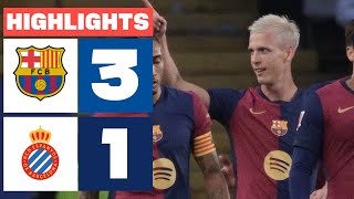 FC BARCELONA 3  1 RCD ESPANYOL I RESUMEN LALIGA EA SPORTS [upl. by Mcclees]