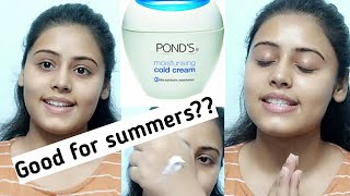 Ponds moisturising cream  Ponds moisturising cold cream how to use it in summers  winters  Review [upl. by Yalahs]