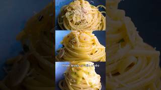 3 levels of aglio e olio pasta 🔥shorts [upl. by Enelrad717]