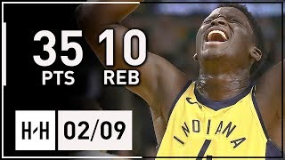 Victor Oladipo AllSTAR Full Highlights Pacers vs Celtics 20180209  35 Pts 10 Reb 5 Steals [upl. by Attelrahc]