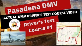 ACTUAL TEST ROUTE Pasadena CA DMV Behind The Wheel Training Online Adult Teen Education Course [upl. by Yennej]