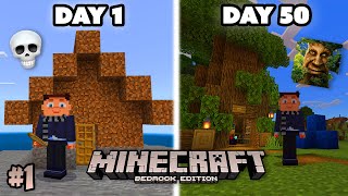 JAVA PLAYERS TRY MINECRAFT BEDROCK FOR THE FIRST TIME  Bedrock Survival Episode 1 [upl. by Lonnie948]