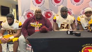 Dunbar football press conference Maryland Class 2A1A State Championship 120624 [upl. by Musihc]