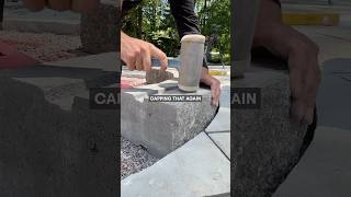 Building a mega fire pit 🔥 hardscape hardscaping landscaping [upl. by Niroc]