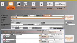 Lieferscheine Sammelrechnungen erstellen mit Rechnungsprofi Tutorial [upl. by Kristien]