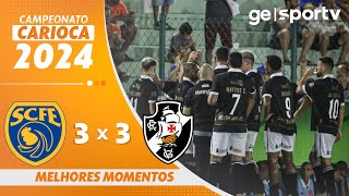 SAMPAIO CORRÊA 3 X 3 VASCO  MELHORES MOMENTOS  CAMPEONATO CARIOCA 2024  geglobo [upl. by Jeraldine667]