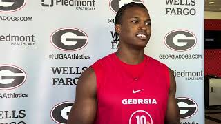 Georgia forward RJ Godfrey talks UGA roots confidence in Bulldogs team [upl. by Gwynne]