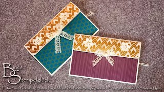 Tri Fold Card mit Extrafach  Stampin Up [upl. by Kat833]