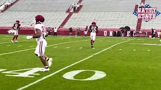 Arkansas offense vs Arkansas defense at Spring practice [upl. by Hare]