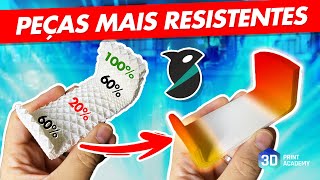 Impressões 3D MAIS RESISTENTES com INTELIGÊNCIA usando Orca Slicer [upl. by Simons628]