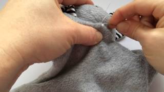 Attaching the Head of a Softie Using Ladder Stitch [upl. by Sapers965]