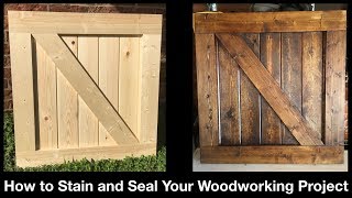 How to Stain Your Woodworking Project [upl. by Ddet]