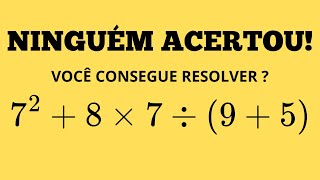 MATEMÁTICA BÁSICA  EXERCÍCIO PARA MANTER A MENTE EM FORMA [upl. by Anuait311]