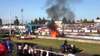 Man burns to Death in race car [upl. by Einnod670]