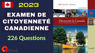 Examen de Citoyenneté Canadienne 2023 226 questions [upl. by Katti481]