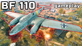 Bf 110  Enlisted plane gameplay [upl. by Pironi]