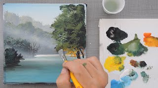 Still Waters  Acrylic Painting for Beginners [upl. by Riggall]