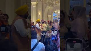 Bhagwant Maan At Anmol gagan maan wedding  Aam Aadmi Party  Taqdeer Media [upl. by Aleda]