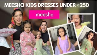 MEESHO HAUL KIDS WEAR  Meesho Finds for kids  Kids Party Wear Dresses under 250₹ meeshohaul [upl. by Oiluarb337]