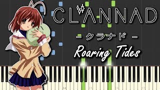 Clannad  Roaring Tides  Synthesia Piano Tutorial [upl. by Nahsor]