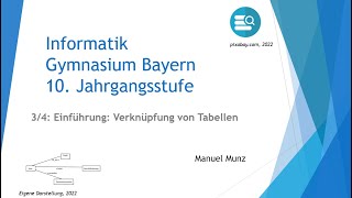 Verknüpfung von Tabellen  Einführung in Datenbanken 34 [upl. by Xever160]