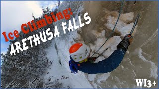 Ice Climbing in the White Mountains  Arethusa Falls NH [upl. by Rebma]