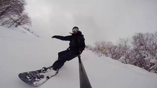 Fun trail at 深入山バックカントリー Burton Mystery Malolo Step On [upl. by Dearborn]