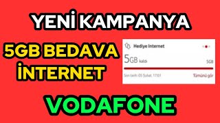 ✅VODAFONE BEDAVA 5GB İNTERNET KAZANMAK VODAFONE BEDAVA İNTERNET KAZANMAK 20242024✅ [upl. by Ordisy530]