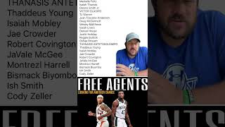 NBA free agents still looking for a home greensreen nba ￼ [upl. by Rabma]