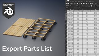 Blender  Export a parts list [upl. by Lewin]