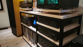 Hifi Rack Eigenbau aus Alu Profilen und Massivholz [upl. by Tayyebeb867]