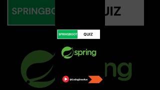 Spring boot Quiz springboot java spring springboot3 springbootquiz [upl. by Langdon]