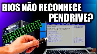 ✅ Resolvido PC  Notebook Não Reconhece Pendrive Para Instalar Windows e Linux Boot Bios Simples [upl. by Celeste]