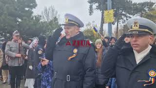 Ceremonie de Ziua Națională la Statuia Victoriei din Constanța [upl. by Shiller]