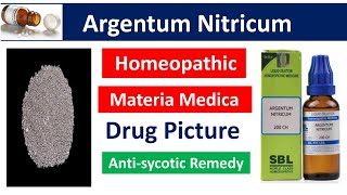 Argentum Nitricum Homeopathic Medicine  Drug Picture  Materia Medica bhms homeopathy argentum [upl. by Grania]