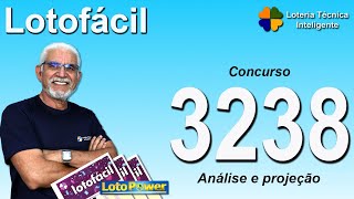 ANÁLISE E PROJEÇÃO PARA O CONCURSO 3238 DA LOTOFÁCIL [upl. by Erund649]