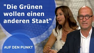 Auf den Punkt  quotDie Grünen wollen einen anderen Staat“ [upl. by Ydne304]