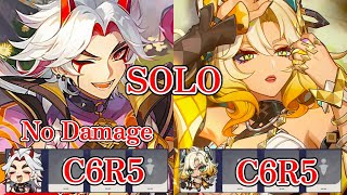 【原神】【SOLO】螺旋12層 荒瀧一斗 ＆ シロネン 両単騎 ☆9 Ver51 Spiral Abiss Floor 12 Arataki Itto＆ Xilonen SOLO☆9 [upl. by Aibos]