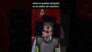 When te quedas atrapado en el nether sin mechero minecraftminecraftmemesmrbeast fypmemeshumor [upl. by Eelrak]