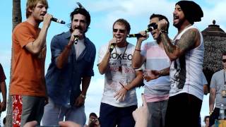 BSB Cruise 2011 Day 2 12  Beach Party  Singing Safest Place To Hide [upl. by Niamreg]