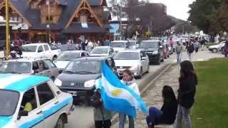 ARGENTINA 1  SUIZA 0 Festejos en caravana por Esquel calaveralmacomar Calaverita Mateos [upl. by Inatsed608]