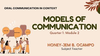 Models of Communication [upl. by Eerased]