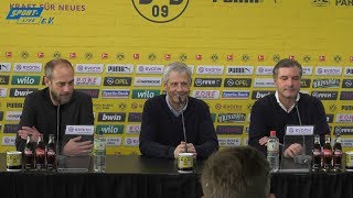 Pressekonferenz mit Lucien Favre und Michael Zorc vor dem Spiel gegen Stuttgart [upl. by Tena]