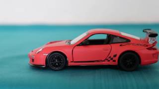 Porsche 911 GT3 RS Kinsmart 136 Scale Model [upl. by Nylrac]