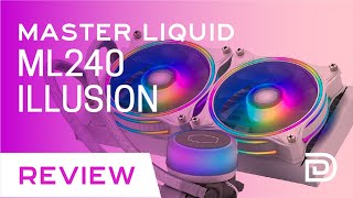 Cooler Master Master Liquid ML240 Illusion White Review [upl. by Airotkiv]